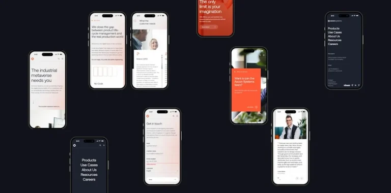 Illustration showing web template limitations affecting professional business website design
